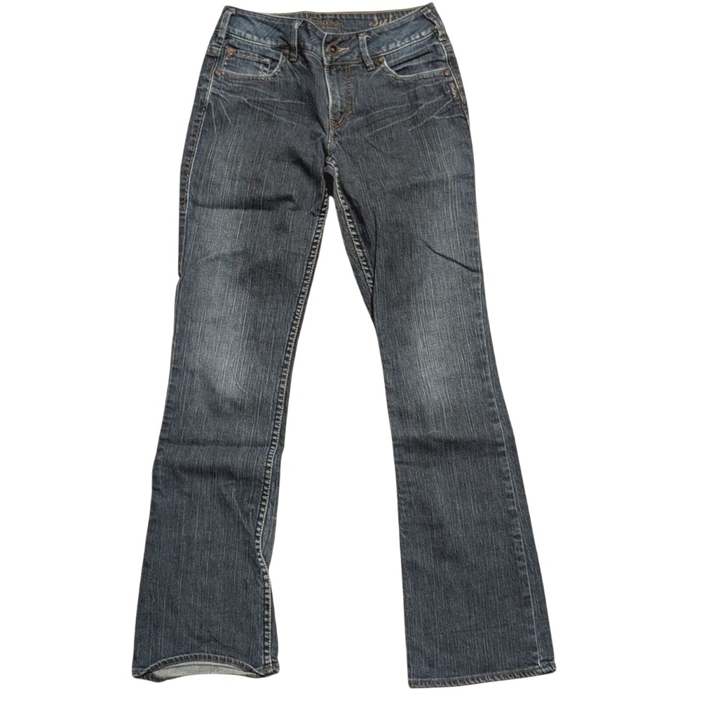 Silver Jeans Womens 26 Julia Bootcut Dark Wash Denim Pants